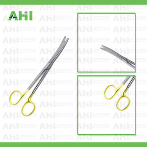 Tijeras Mayo Manuales de Alta Calidad, Curvas, 140 mm, Instrumento Quirúrgico de Acero Inoxidable, Corte de Precisión, Certificación CE, Agarre Ergonómico - Product Image 4