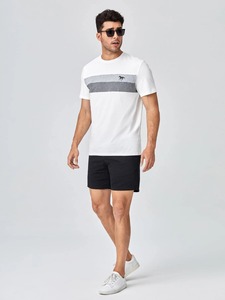 Camisetas de hombre 100% algodón por encargo logotipo impreso ropa de calle camisetas de hombre de alta calidad a la venta a precio al por mayor - Product Image 4