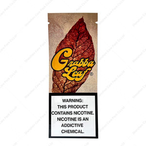 50g Reseal Cigares Fumer Grande Feuille Enveloppe <span class=keywords><strong>Blunt</strong></span> Feuille De Tabac Feuille Fonto Sac D'emballage <span class=keywords><strong>Feuilles</strong></span> De Tabac Sac Avec Déchirure Encoche - Product Image 2