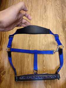 Bandeau nasal réglable en nylon Design intelligent avec selle anglaise en pierre de roche Style toutes tailles et couleurs pour chevaux - Product Image 4