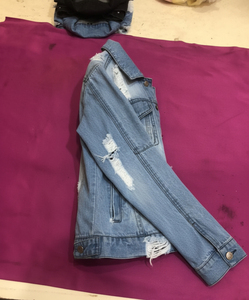 Windproof Warm Fur Collar <b>Distressed</b> Vintage Style Latest <b>Top</b> Quality Custom Made Men's Winter Denim Jacket - Product Image 3