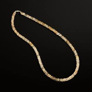 Collar de cuentas Citrine Heishi, collar de cuentas con forma de neumático Citrine Heishi de alta calidad, Gargantilla hecha a mano con piedras preciosas naturales - Product Image 5