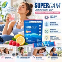 Fournisseur en gros de sachets de mélange de boissons Ashwagandha L-Théanine Magnésium, 20 unités, formule adaptogène, personnalisation OEM ODM