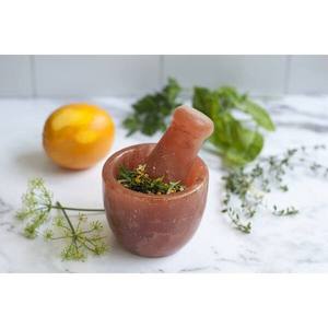 Mortier pilon sel rose de l'Himalaya de qualité supérieure style fleur d'ivoire sel gemme sain fabriqué au Pakistan - Product Image 6