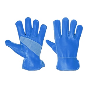 High Quality Cowhide Grain Leather <b>Driver</b> Working <b>Gloves</b> High-Performance Heat Spark Resistant Safety <b>Gloves</b> for Gardening - Product Image 2