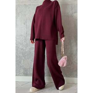 Burgundy <b>Knit</b> <b>Set</b> - Product Image 1
