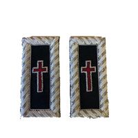 Papan Bahu Masonik York Rite Knight Templar Berkualitas Tinggi Baru 2026 Buatan Khusus Bordir Tangan Sutra Ringan