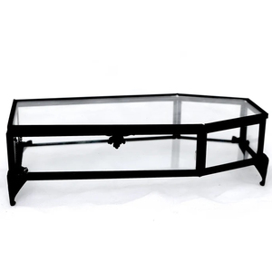 Boîte en verre à bordure en métal de qualité supérieure au meilleur prix stockage en forme de cercueil bijoux et bracelet cosmétique bibelot bijoux Boxe - Product Image 5