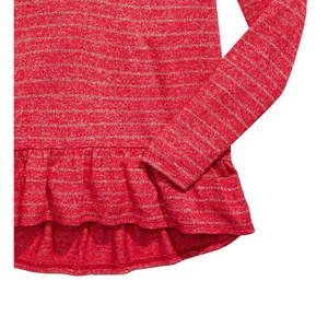 Top casual con schiena incrociata Epic Threads per ragazze grandi, rosso mélange a righe, taglia media - Product Image 3