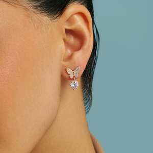 ต่างหูแฟชั่นทรงหยดน้ำเงินแท้ 92.5 รุ่น Chic-180739 - Product Image 2