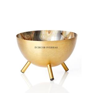 สินค้ามาใหม่ถ้วยโลหะสำหรับตกแต่งและเสิร์ฟแบบดีไซน์สุดแฟนซีเกรดสูงชุบทอง - Product Image 2