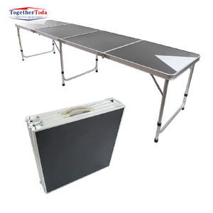 Aluminum <strong>Folding</strong> Camping Picnic Beer <strong>Table</strong> for <strong>Table</strong> Tennis Games Outdoor Beer Cup Throwing Game <strong>Table</strong> - Product Image 2