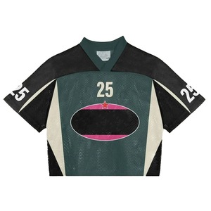Camisetas de fútbol personalizadas-Quick Dry Mesh Boxy Fit, camiseta americana vintage de gran tamaño, ropa de calle unisex, hecha en Pakistán - Product Image 5