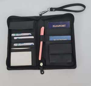 Portefeuille de voyage en cuir véritable pour le stockage sécurisé des passeports - Product Image 4