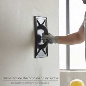 Talocha in Plastica 27 x 18 cm. Mango Redondo Negro Con Alveoli - Product Image 5