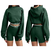 Set Hoodie dan Celana Pendek Wanita Berkualitas Tinggi Harga Murah Produsen dan Pemasok OEM Set Wanita