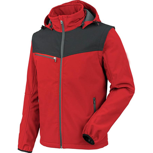 Men's Hooded Casual Softshell <b>Jacket</b> Plain Dyed Breathable <b>Fleece</b> <b>Lined</b> Winter Outdoor Wear - Product Image 5
