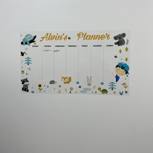 แห้งลบส่วนบุคคลสำหรับนักเรียนโรงเรียนและตารางเวลาประจำวันวางแผน-1นำมาใช้ใหม่ทนทานสไตรีนวัสดุถือ - Product Image 3