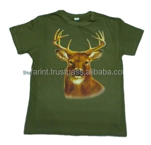 Camiseta de caza de algodón 100% para hombre Servicio OEM antiarrugas y antiencogimiento disponible - Product Image 2