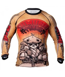 Quick-Dry Digital Print Rash Guard for Adults Men Long Sleeve Quick Dry Plus Size Compression Shirts Rash Guard - Product Image 2
