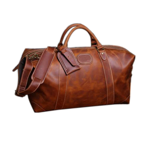 Leather Duffel With Shoes Pouch Handmade Travel <b>Bag</b> Best Travel Duffel <b>Bag</b> <b>Overnight</b> Gym Sports Weekend <b>Bag</b> - Product Image 3