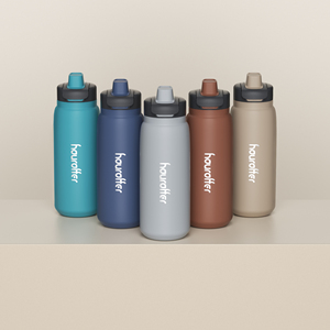 Bouteille d'eau isotherme en acier inoxydable de 27 oz, anti-fuite, avec revêtement poudré, isolation sous vide, paille intégrée et poignée dissimulée, idéale pour la gym et la randonnée - Product Image 1