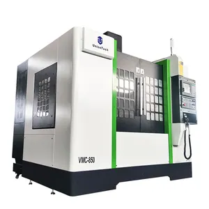 เครื่องกัดซีเอ็นซีแบบแกนทรี่ UnionTech Vmc550 Vmc650 Vmc850 สำหรับ<span class=keywords><strong>งาน</strong></span>โลหะ 3 <span class=keywords><strong>แกน</strong></span> ระบบควบคุม GSK อัตโนมัติ - Product Image 1