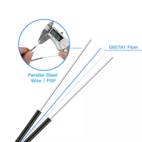 Cable de fibra óptica G652d G657a Lszh, Cable de caída Ftth para exteriores