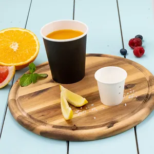 Ø 80 mm Bio-Coated 8Oz 200Ml Black Single Wall Bio Coated Paper <b>Cups</b> Takeaway Cafe Hot <b>Latte</b> Mugs For Beverage - 1000 pcs/carton - Product Image 6