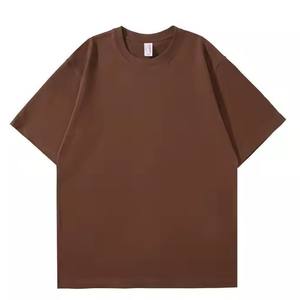 เสื้อเชิ๊ตผ้าฝ้ายคุณภาพสูงเสื้อเชิ๊ตโลโก้ผ้าฝ้าย100% โอเวอร์ไซส์ผ้าเปล่าออกแบบได้ตามต้องการ250 GSM - Product Image 3