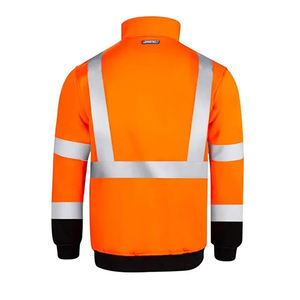 Veste de travail thermique en polyester haute visibilité de classe 2 légère, vêtements de travail de marque privée, uniforme de haute qualité, sécurité professionnelle - Product Image 2