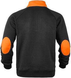 Ropa informal cómoda para hombre, sudadera con media cremallera, suave forro polar, jersey de invierno de algodón y poliéster, estampado personalizado, OEM, venta al por mayor - Product Image 4
