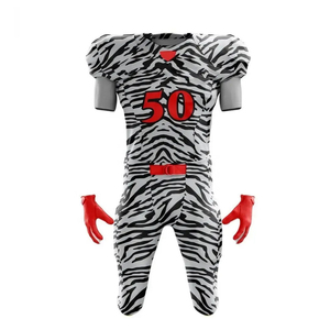 Uniforme de football américain personnalisé de style unique, respirant, grande taille, manches courtes, anti-transpiration, antibactérien, toutes saisons - Product Image 5