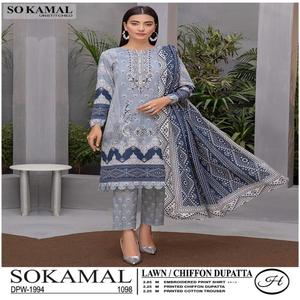 Master Copy-traje de 3 piezas para mujer, Colección bonita y elegante, con bordado completo de alta calidad, diferentes marcas - Product Image 5