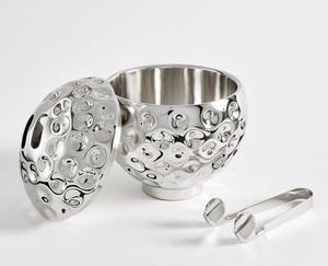 Seau à glace durable d'accessoires de verres de golf de pinces en métal avec les pinces élégantes - Product Image 1