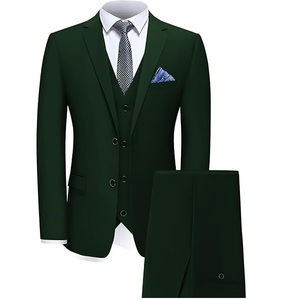 สูทผู้ชายสูท3ชิ้นสูททักซิโด้เข้ารูปแบบแฟชั่นล่าสุด - Product Image 4