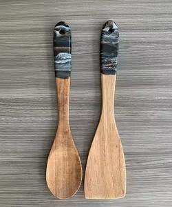 Ensemble de cuillères en résine de manguier de haute qualité faites à la main artisanat produit de qualité supérieure cuisine et fêtes cuillère d'occasion - Product Image 5