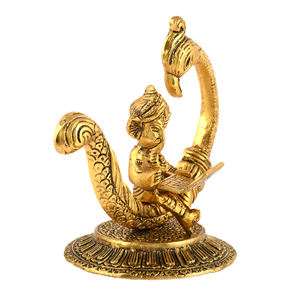 Smart Fashion Deal <b>Gold</b>-Plated Metal Ganesh Ji Tableware Welded Traditional Modern Design Home Decoration Wedding Business <b>Gifts</b> - Product Image 5