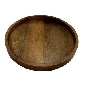 Bandeja de servicio multifunción hecha a mano de madera de Acacia de mango ecológica elegante decorativa para uso doméstico en restaurante y Hotel - Product Image 1