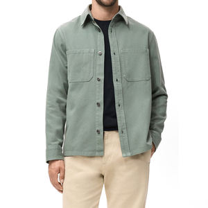 Nueva moda chaquetas de mezclilla con estampado personalizado para hombres 100% algodón ropa de calle personalizada chaqueta de mezclilla informal para hombres - Product Image 2