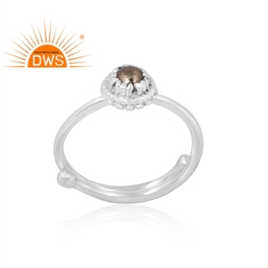 Anillo de Plata de Ley 925 Hecho a Mano con Piedra Preciosa de Pirita Natural, Fabricante de Joyería Personalizada - Product Image 1