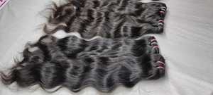 Proveedor de moda Suministro India Doble trama Onda natural Extensiones de cabello Remy brasileño Paquete de cabello humano al por mayor - Product Image 5