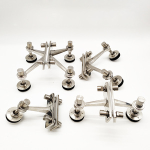 कारखाने मूल्य ग्लास पर्दे दीवार k मकड़ी स्टेनलेस स्टील ग्लास चंदवा मजबूत रूटेल कनेक्टर फिटिंग का समर्थन करता है - Product Image 6