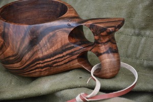 Taza Kuksa de Madera Ecológica para Supervivencia al Aire Libre, Senderismo y Uso Diario, Taza Kuksa de Madera Pulida para Decoración de Cocina Rústica - Product Image 2