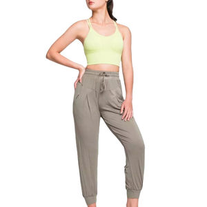 Pantalons de survêtement pour femmes, hiver, qualité supérieure, jogging, pantalon de sport, mode, OEM personnalisable, 100% coton, écologique - Product Image 1