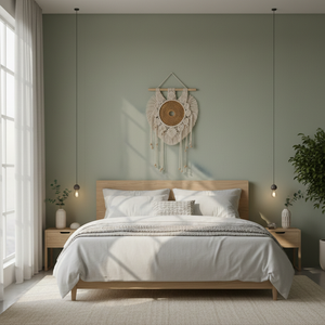 Decoración de Hogar de Macramé de Algodón Escandinavo de Invierno ECONA con Diseño de Naturaleza Muerta, Tema Navideño, para Sala de Estar, Lavable - Product Image 2