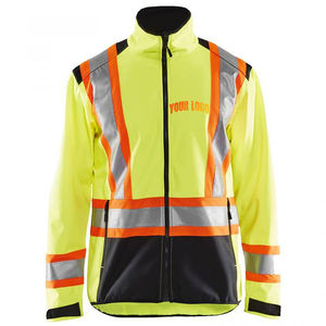 Veste professionnelle haute visibilité avec bande réfléchissante, design à capuche, protection contre les intempéries pour les travailleurs en extérieur - Product Image 1