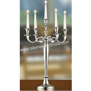 New Latest Wholesale Silver Five Arm Floor <b>Candelabra</b> Direct From Manufacturer <b>Candelabra</b> for Decoration Party Wedding - Product Image 5
