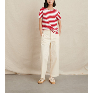 Women's High Quality Red & <b>White</b> Embroidery Printed <b>Shirt</b> Casual Short Length Wholesale - Product Image 6