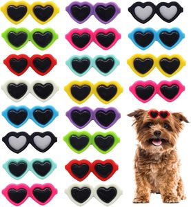 Fabricant <span class=keywords><strong>pas</strong></span> <span class=keywords><strong>cher</strong></span> coeur lunettes de soleil <span class=keywords><strong>chien</strong></span> cheveux accessoires mignon chiot pinces à cheveux - Product Image 1